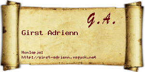 Girst Adrienn névjegykártya